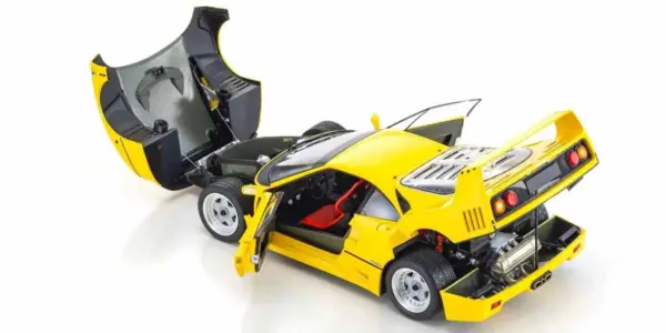Kyosho 1:18 Ferrari F40 Yellow 1987 Die-Cast Collection – view 6