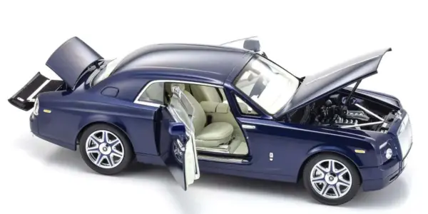 Kyosho 1:18 Rolls-Royce Phantom Coupé 2008 Blue Metallic – view 4