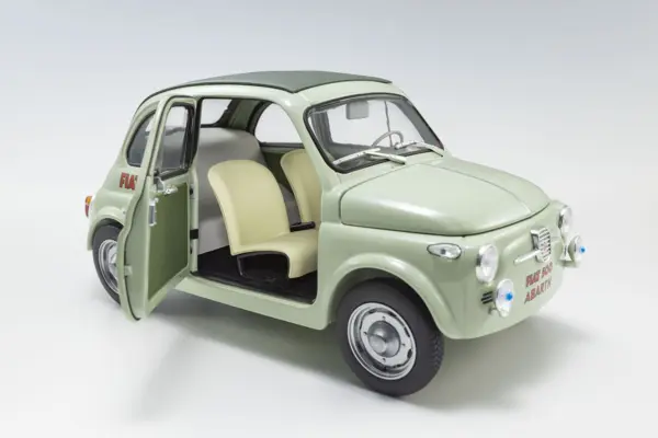 Kyosho 1:18 Fiat Nuova 500 Elaborazione Abarth Record Green Clear – view 3