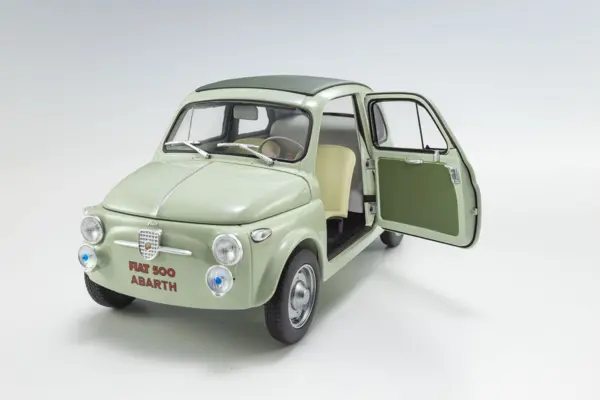 Kyosho 1:18 Fiat Nuova 500 Elaborazione Abarth Record Green Clear – view 4