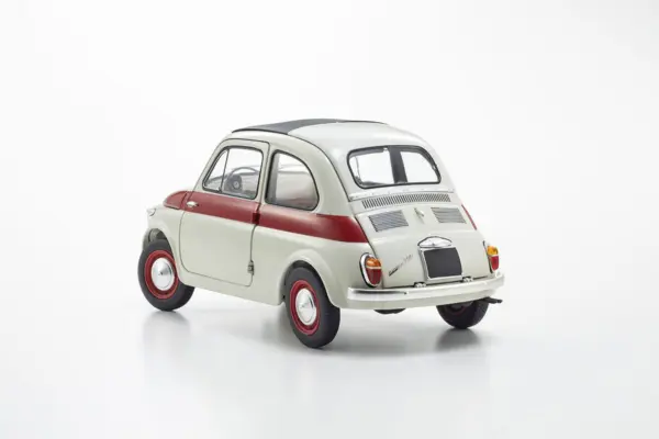 Kyosho 1:18 Fiat Nuova 500 Sport Light Gray/Red Line – view 10