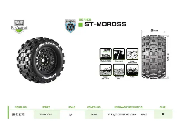 Louise Rc St-McRoss Removable Hex 17mm 1/8 0" & 1/2" Offset – view 6