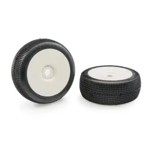 Matrix Nebula Ultra Soft 1:8 Buggy Pre-Glued White Wheels (2)