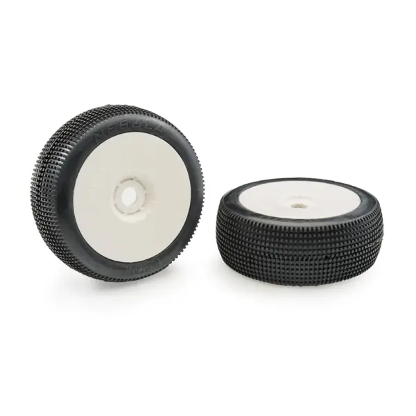 Matrix Nebula Ultra Soft 1:8 Buggy Pre-Glued White Wheels (2)
