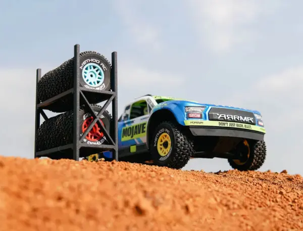 Method Geoform 1/16 Sc Tyres on 12mm Hex Yellow Wheels (Pr) – view 4