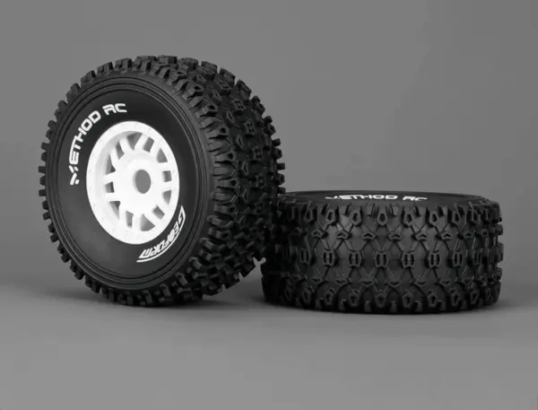 Method Geoform 1/8 Sc Tyres on 17mm Hex White Wheels (Pr) – view 4