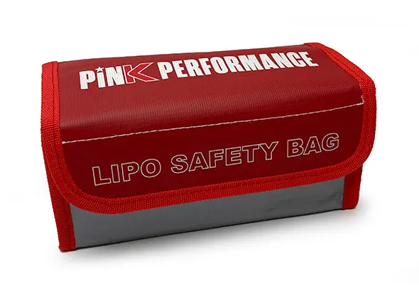 Pink Performance Lipo Battery Safety Bag Large (200x90x90mm)