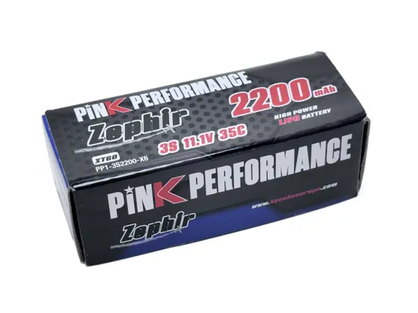 Pink Performance Zephir Lipo 3s 11.1v-2200-35c (Xt60)106x35x23mm 176g