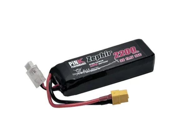 Pink Performance Zephir Lipo 3s 11.1v-2200-35c (Xt60)106x35x23mm 176g – view 3