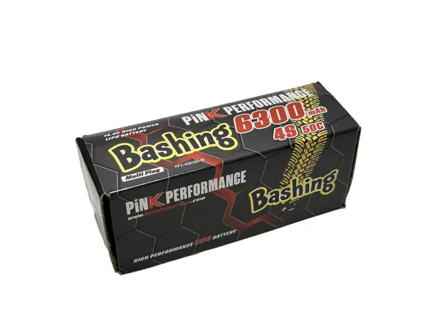 Pink Bashing Lipo 4s 14.8v-6300-50c (Multi) 139x47x49mm 600g – view 2