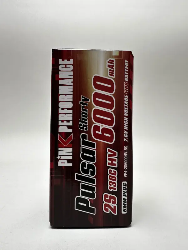 Pink Pulsar Shorty Lipo 2s 7.6v-6000-130c (5mm) 96.5x47.7x26mm 225g – view 5