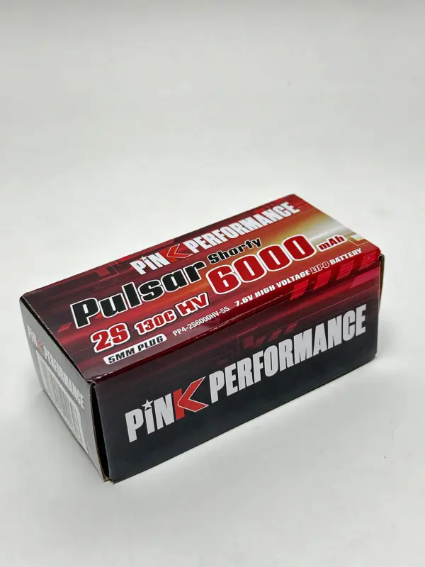 Pink Pulsar Shorty Lipo 2s 7.6v-6000-130c (5mm) 96.5x47.7x26mm 225g – view 6