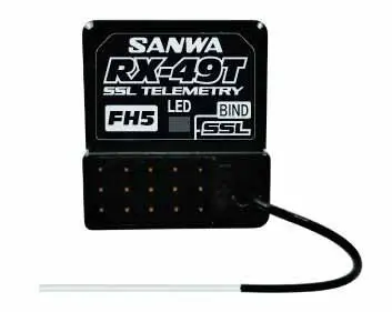 Receiver Rx-49-T 4 Chanels 2.4ghz Fh5 SXR Waterproof