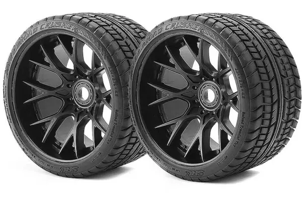 Sweep Road Crusher Belted Tyre Black 17mm Wheels 1/2" Offset – view 2