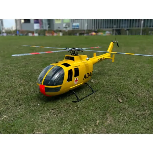 FLISHRC BO105 (Yellow) RTF FL500 V2 500 Class/Size Scale RC Helicopter – view 2