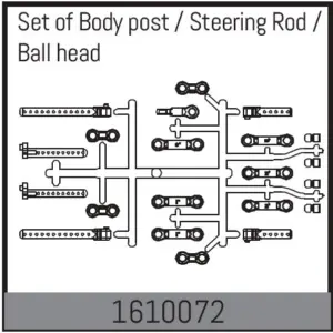 'Upper suspension arm set front/rear