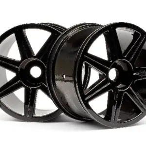 HPI Racing 7 Spoke Black Chrome Trophy Truggy Wheel – view 2