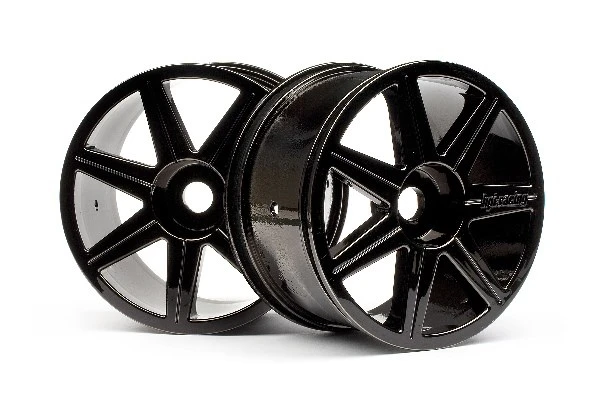 HPI Racing 7 Spoke Black Chrome Trophy Truggy Wheel – view 2