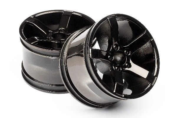HPI Racing Bullet Mt Wheels Black Chrome (Pr) – view 4