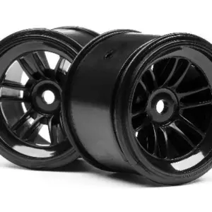 HPI Racing Ft01 Wheel Set (Black/Front 2Pcs/Rear 2Pcs)