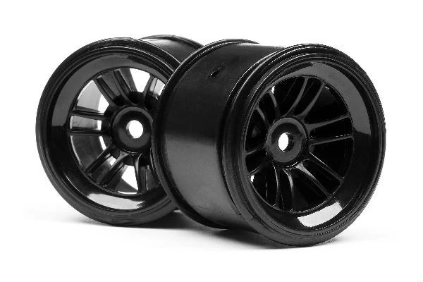 HPI Racing Ft01 Wheel Set (Black/Front 2Pcs/Rear 2Pcs)