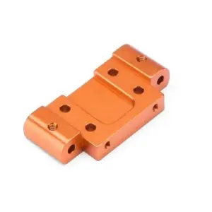 HPI Racing Aluminum Front Suspension Arm Mount (3 Deg/Orange)