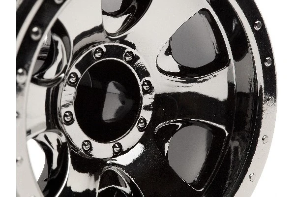 HPI Racing Warlock Wheel Black Chrome (2.2In/2Pcs)