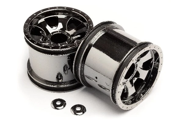 HPI Racing Warlock Wheel Black Chrome (2.2In/2Pcs) – view 4