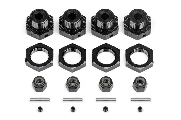 HPI Racing Aluminum Wheel Hex Hub Set 17Mm (Black/4Pcs) – view 2