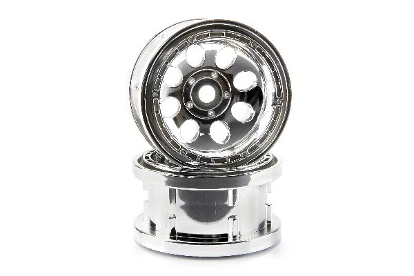 HPI Racing Rock 8 Bead Lock Wheel Chrome (55X36Mm/2Pcs) – view 2