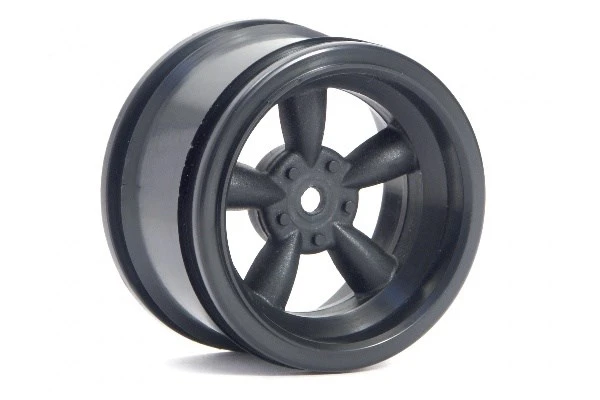 HPI Racing Vintage 5 Spoke Wheel 31Mm (Wide) Black 6Mm Offset – view 2