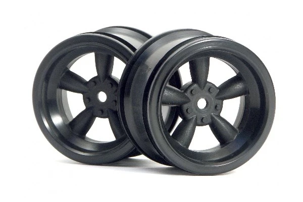 HPI Racing Vintage 5 Spoke Wheel 31Mm (Wide) Black 6Mm Offset – view 3