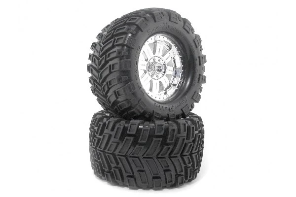 HPI Racing Mounted Super Mud Tire 165X88Mm Ringz Wheel SHNCRM – view 4