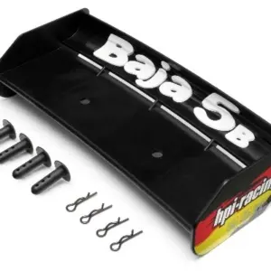 HPI Racing Wing Set (Black/Baja 5B) (No Decal)