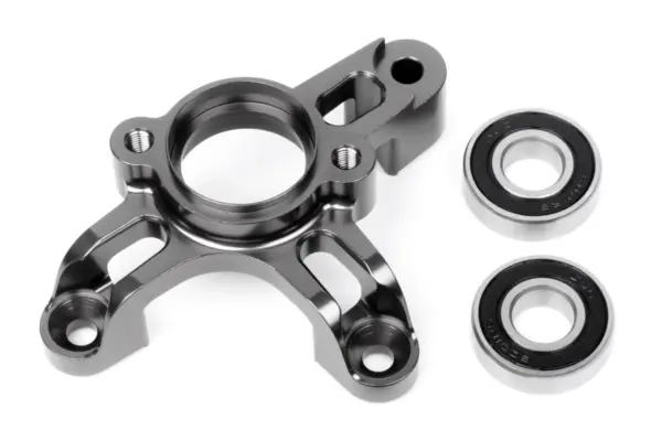 HPI Racing Heavy Duty Aluminum Pinion/Clutch Mount (Gunmetal) – view 2