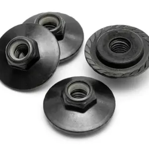 HPI Racing Flanged Lock Nut M5X8Mm (Black/4Pcs)
