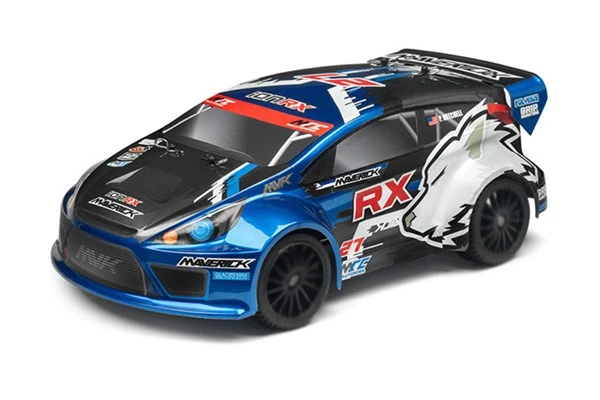 Maverick RC RALLY PAINTED BODY BLUE WITH DECALS (ION RX)