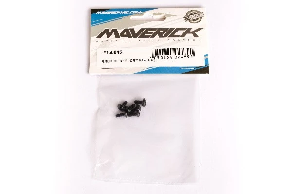 Maverick RC FLANGED BUTTON HEAD SCREW 3X8mm (6PCS) – view 2