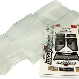 Maverick RC CLEAR LEXAN PHANTOM TRUCK BODY - W/ DECAL SHEET