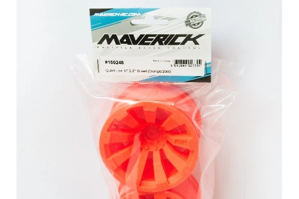 Maverick RC Quantum+ XT 3.2in Wheel (Orange/2pcs) – view 2