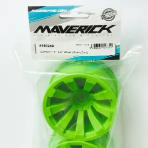 Maverick RC Quantum+ XT 3.2in Wheel (Green/2pcs) – view 2