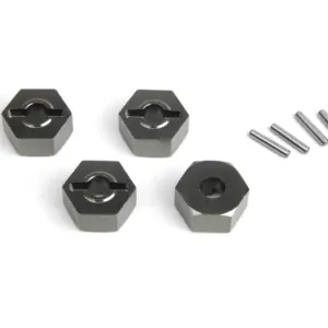 Maverick RC Aluminium 14mm Hex Hub Set (Grey/4pcs)
