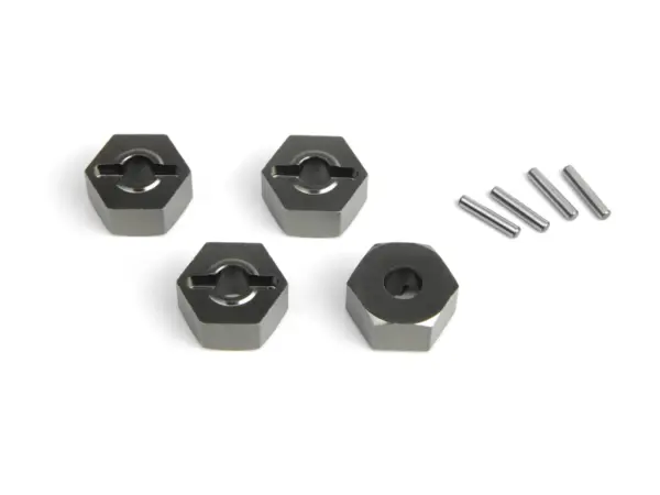 Maverick RC Aluminium 14mm Hex Hub Set (Grey/4pcs)