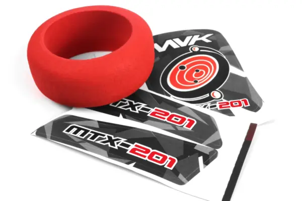 Maverick RC MTX-201 Transmitter Wheel Foam & Decals (Red)