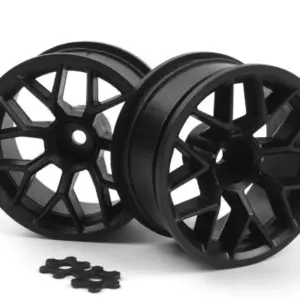 HPI Racing RTR WHEEL 26MM BLACK (9MM OFFSET/2PCS)