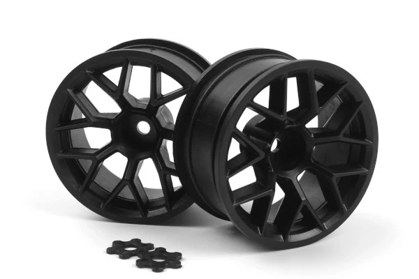 HPI Racing RTR WHEEL 26MM BLACK (9MM OFFSET/2PCS)