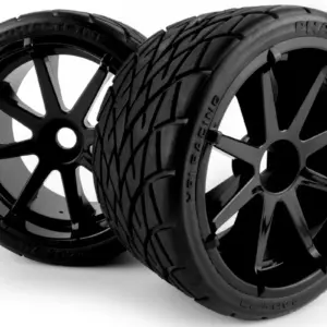 HPI Racing Mounted Phaltline Tire on 3256 Blast Black Wheel – view 2