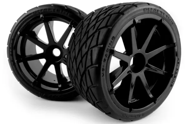 HPI Racing Mounted Phaltline Tire on 3256 Blast Black Wheel – view 2