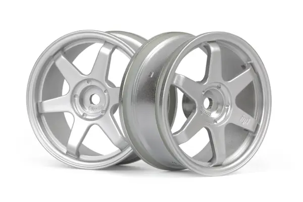 HPI Racing TE37 Wheel 26mm Matte Chrome (0mm Offset) – view 2