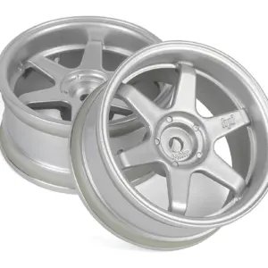 HPI Racing TE37 Wheel 26mm Matte Chrome (6mm Offset) – view 2